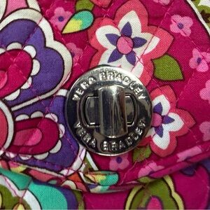 Vera Bradley Pink and Purple Floral wristlet